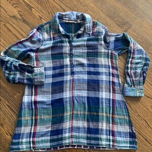 M soft surroundings cotton gauze tunic